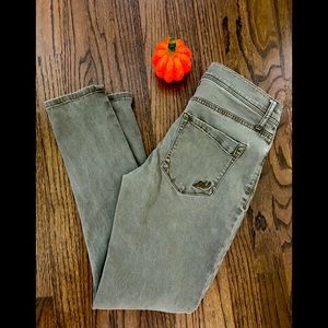 Express Jeans-olive color